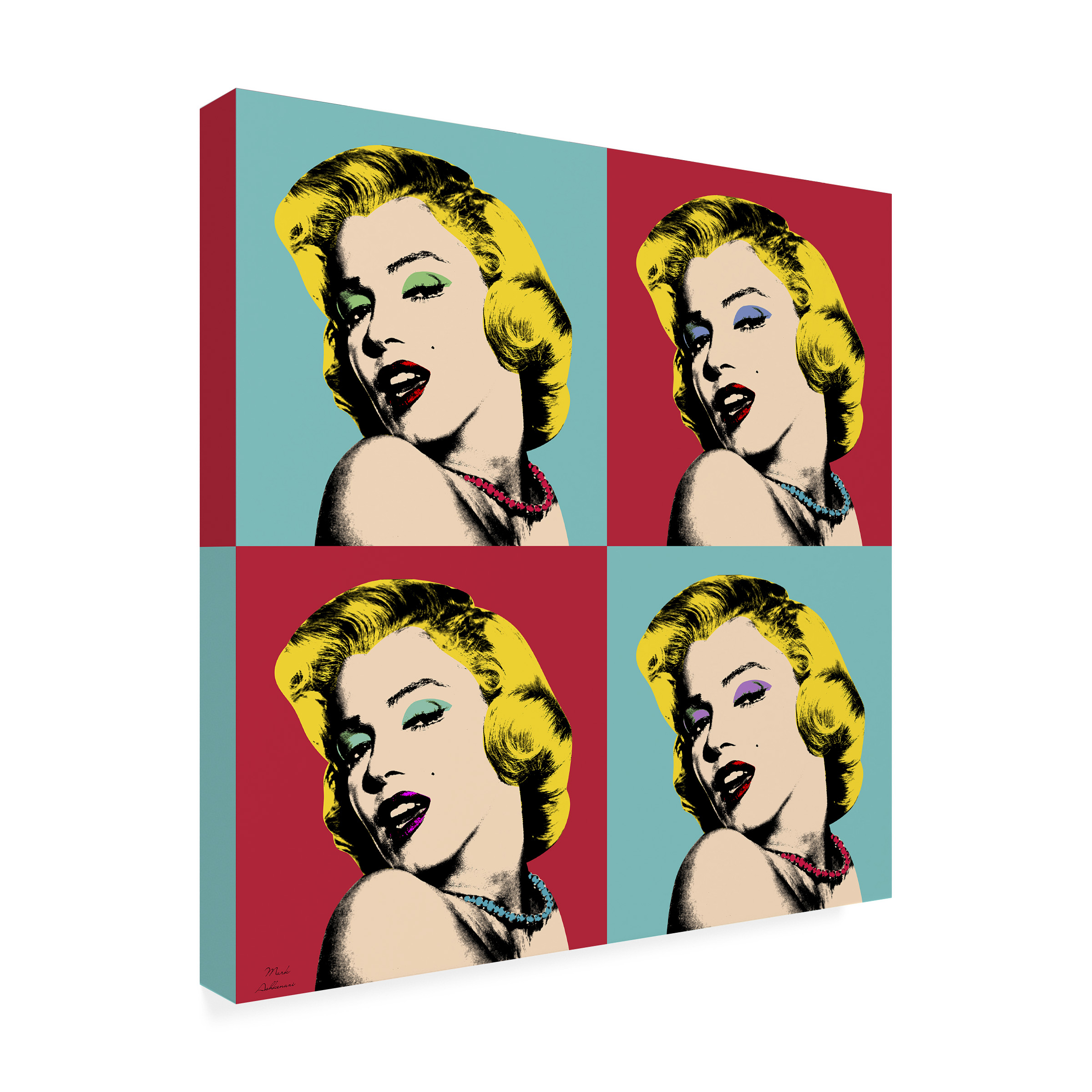 Trademark Fine Art "Pop Art Collage" Canvas Art by Mark Ashkenazi