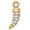 Gold, variant on Silver-tone Small Crystal Lucky Tiger Tooth - Gold Tone Jeremiah 31:3 Everlasting Love Engraved Cross Charm Bracelet, 6.5+1.5" Extender