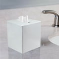 thumbnail image 3 of nu steel Basic Square Luxury Tissue Box Holder, White TG9H-WHITE, 3 of 5