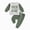 H554-Green, variant on TOWED22 Kid Toddler Boy Clothes Color Block Sweatshirt and Casual Pants 2Pcs Boys Fall Winter Outfits,Blue,18-24 M