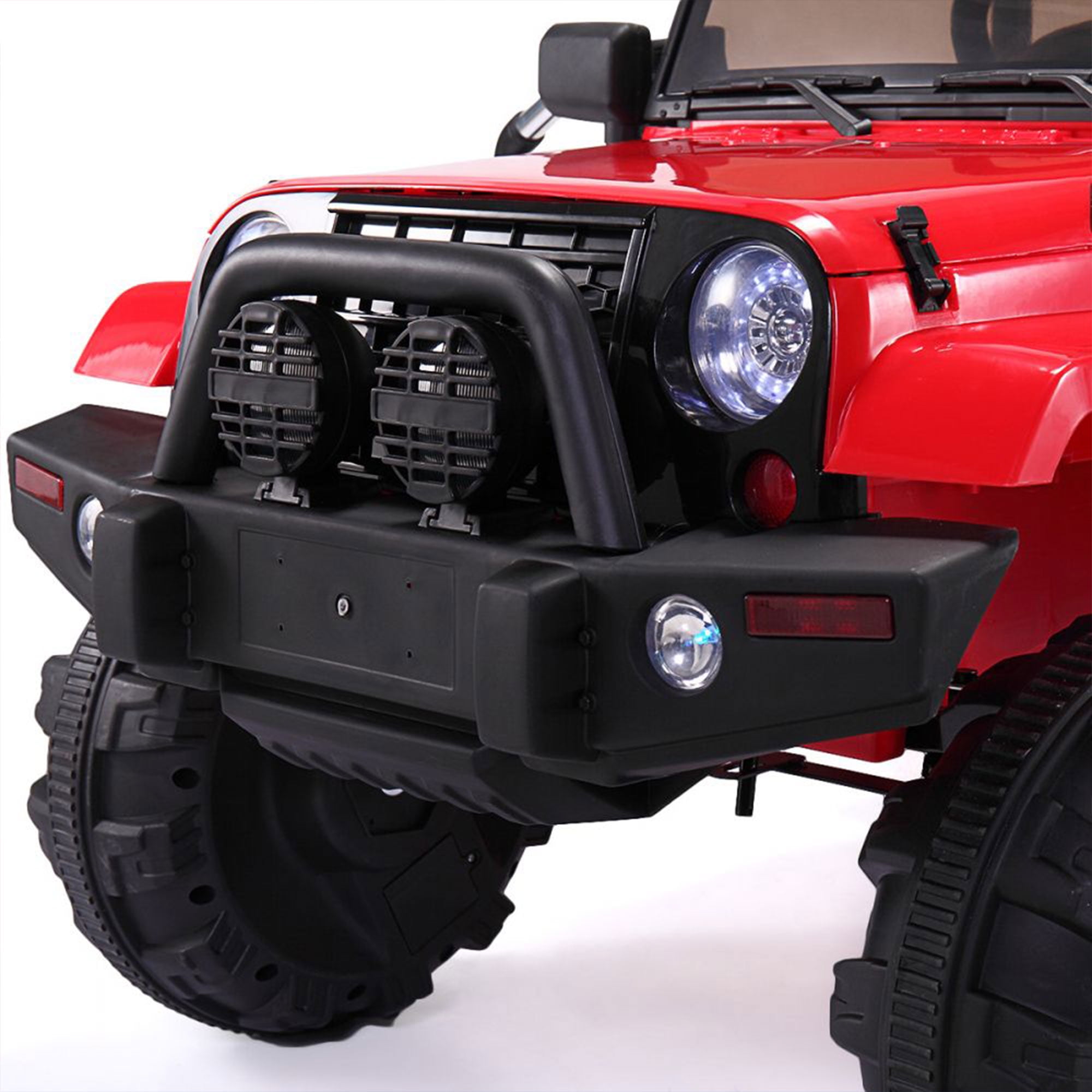 TOBBI 24V Kids Electric Battery Powered Jeep Wrangler Ride On Toy w/ Remote  