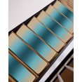 thumbnail image 3 of Teal Green Khaki Ombre Stair Treads Non Slip Indoor for Wooden Steps, Modern Abstract Art Gradient 4 Pcs Stair Mats for Elders Dogs, 8 x 30 Inch Carpet Treads Runner Rugs for Staircase, 3 of 7