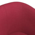 thumbnail image 4 of vidaXL Tub Chair with Footstool Wine Red Fabric, 4 of 7