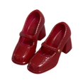 thumbnail image 3 of arctrm 1/12 Chaussures de Figurine Articulée Accessoires de Costume de Poupée Accessoires Photo Décontractés Robe Femme Rouge, 3 of 10