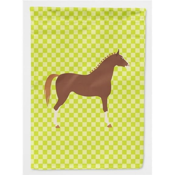 Carolines Treasures BB7735GF Hannoverian Horse Green Flag Garden Size