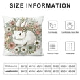 thumbnail image 5 of GOSMITH  Easter Spring Pillow Covers Decoration,Buffalo Plaid Farmhouse Rabbit Bunny Flower Easter Throw Pillows Cushion Case Couch Decor for Spring Home Outdoor Decor, 5 of 5