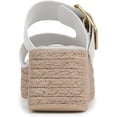 thumbnail image 4 of Franco Sarto Women's Taziana Espadrille Platform Slide Sandal Bright White 7M, 4 of 5
