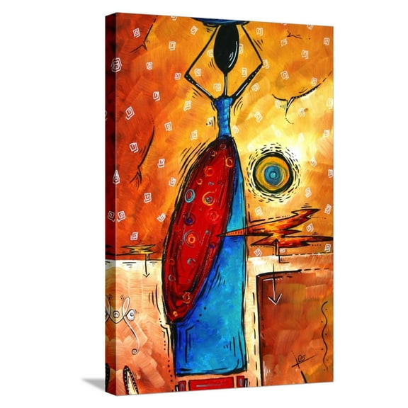 Art.com African Queen Stretched Canvas Print Wall Art by Megan Aroon Duncanson, 16" x 24"