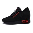 thumbnail image 6 of NOKIO Women's We𝖽ge Sneakers Platform Hidden Walking Shoes Versatile 𝖫a𝖼e Up Athlet𝗂c Shoes Lightweight High Top Sport Shoes Fashion Breathable Trainers Shoes, 6 of 9