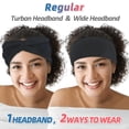 thumbnail image 5 of Nursing Headbands with Buttons for Nurses Doctors Women 4 Pieces Face Covering Ear Protection Holder Non Slip Elastic Hair Bands Wide Head Wraps for Spa Yoga Sports Workout, 5 of 5