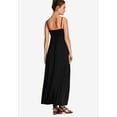 thumbnail image 2 of ellos Women's Plus Size Knit Surplice Maxi Dress - 3X, Black, 2 of 6