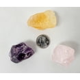 thumbnail image 2 of Citrine Amethyst Rose Quartz Crystals Set Natural Rough Stones Healing Crystals, 2 of 4