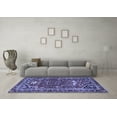 thumbnail image 3 of Ahgly Company Machine Washable Indoor Rectangle Persian Blue Traditional Area Rugs, 8' x 12', 3 of 4
