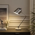 thumbnail image 3 of Posh Living Armin Table Lamp 5ft Power Cord Marble Stone Base Chrome, 3 of 9