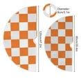 thumbnail image 3 of RMDQTR Festive Christmas Tree Skirt35.4x35.4in - Holiday Home Decor for Xmas Party Orange Checkerboard, 3 of 6