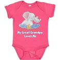 thumbnail image 3 of Inktastic My Great Grandpa Loves Me Cute Elephants Clouds Moon Stars Boys or Girls Baby Bodysuit, 3 of 5
