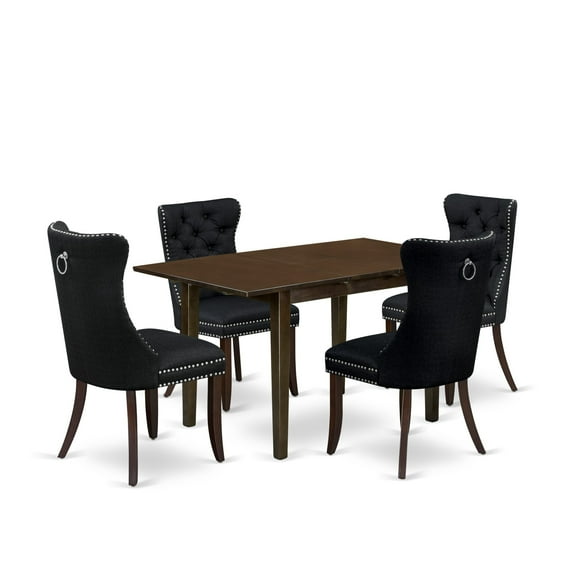 East West Furniture 5 Piece Kitchen Table Set