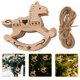 thumbnail image 2 of 20 Piezas de Adornos Navideños Creativos de Madera para Colgar en el Árbol de Navidad, Rodajas de Madera Natural, Adorno Navideño Trojan, Placa Colgante para Fiestas Navideñas, 2 of 8