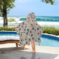 thumbnail image 3 of Yayeee Kids Hooded Towel with Hand Pockets Beach Soft Absorbent Bath Wrap 50 x 23.5 inch, Gray Acorns Pattern, 3 of 5