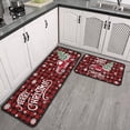 thumbnail image 5 of Floral Farmhouse Kitchen Rugs Set 2 Piece Colorful Spring/Summer Flowers Decorative Rugs for Kitchen Low-Profile Floor Mats Decorations for Home Kitchen (17"x48"+17"x24"), 5 of 6