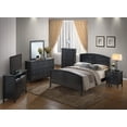 thumbnail image 3 of Stylish Black Full Bed with 50"H X 62"W X 77"D Dimensions for Modern Homes, 3 of 4