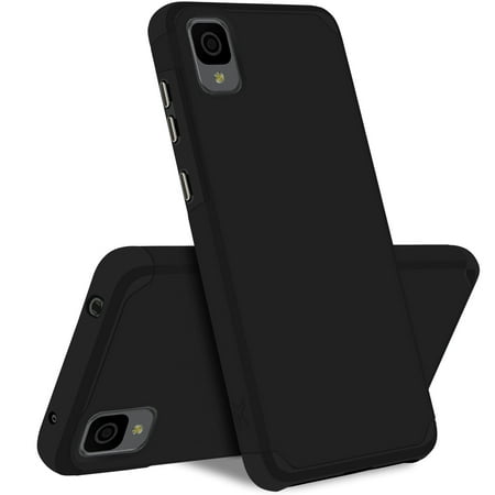 For TCL 30 Z 30z 4188C Shockproof Hybrid Cover Phone Case - Black