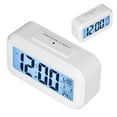 thumbnail image 1 of Alarm Clock, Photosensitive Portable Snooze Function LED Large Display LED Alarm Clock Electronic Night Light  for Bedroom for Home for Office White,Black, 1 of 8