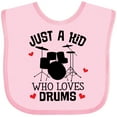 thumbnail image 3 of Inktastic Future Drummer Kid Loves Drums Boys or Girls Baby Bib, 3 of 4