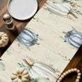 thumbnail image 2 of Fall Pumpkin Table Runner, Autumn Thanksgiving Kitchen Dining Table Decoration for Home Party Decor 13x36 Inches, 2 of 9