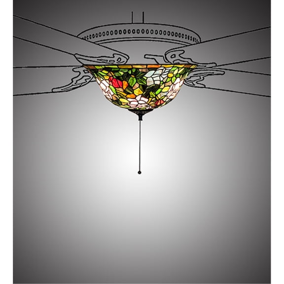 16 in. Rosebush Fan Light Fixture