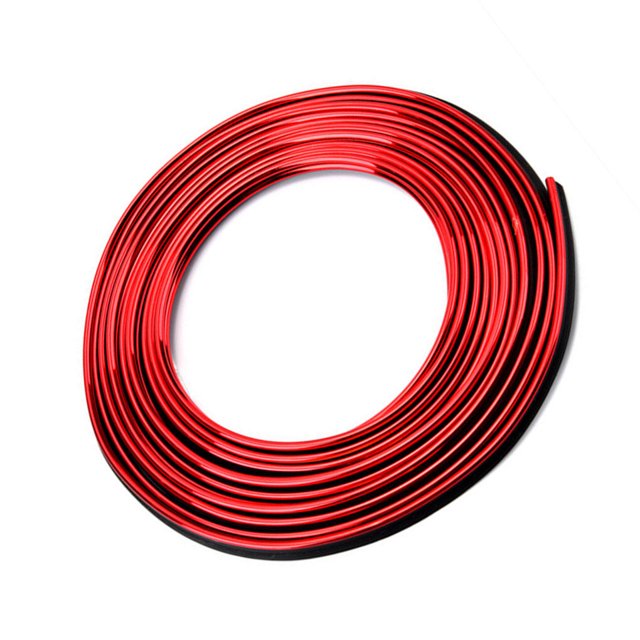 stanreset 5M Line Car Interior Decor Strip Red Point Edge Gap Door Panel Accessories TrimM red 1Set