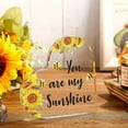 thumbnail image 5 of [Vibrant Heartfelt Heart Plaque] Heartfelt Acrylic Heart Plaque Sunflower Ornament - High-Quality, Vibrant, Inspirational Quote You Are My Sunshine - Perfect Gift For Birthday, 5 of 6