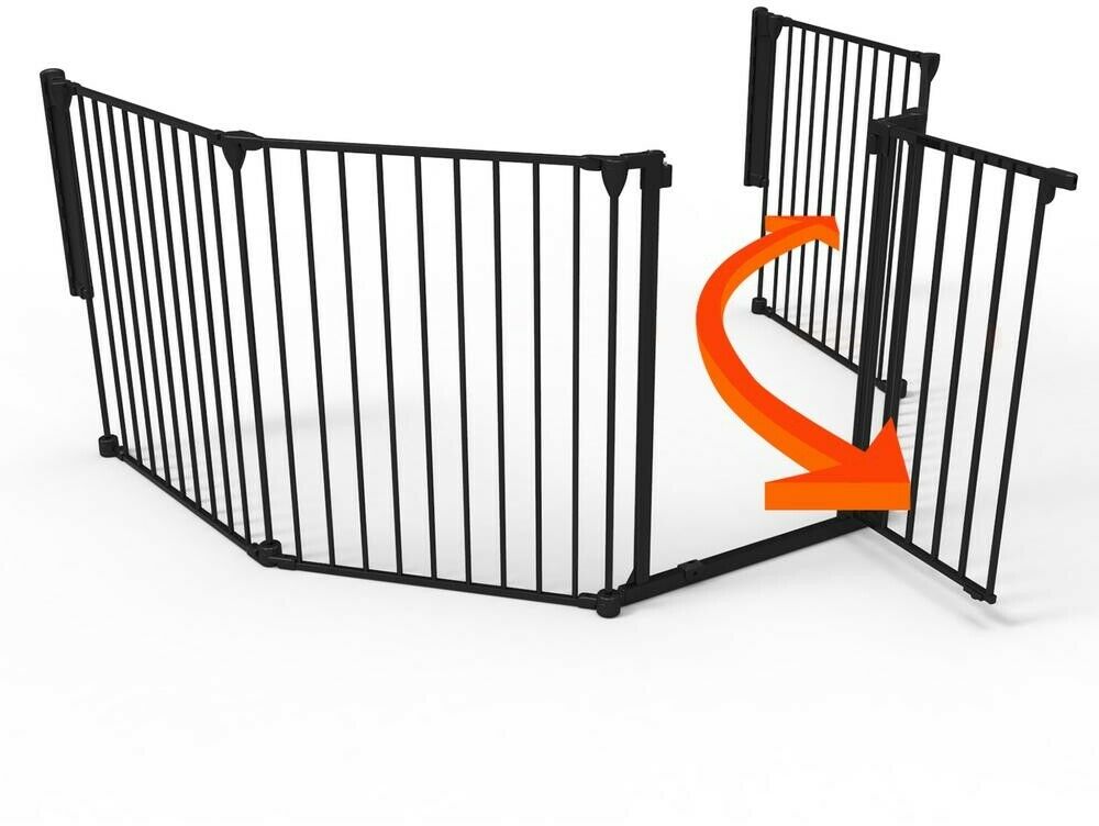 Child Safety Baby Gate Barrier Play Yard Playpen Steel Children Swing