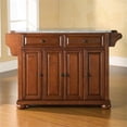 thumbnail image 3 of Pemberly Row Contemporary Wood Kitchen Island in Cherry / Gray, 3 of 7