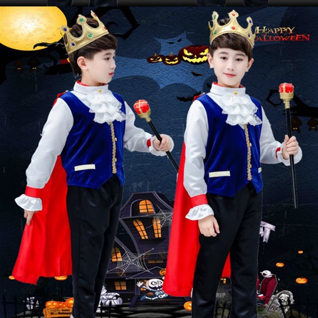 Niños Príncipe Encantador Disfraz Para Halloween Cosplay El Rey Disfraces Fantasía Ropa De Realeza