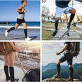 thumbnail image 4 of Knee High Flexible Compression Sox S/M/L/XL/XXL Open Toe Running Compression Socks Compress Socks Compression Socks Sports Compression Socks BLACK XXL, 4 of 8