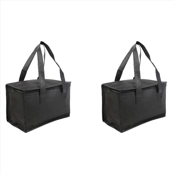 2X Bolsa Aislante Portátil para Almuerzo, Bolsa Refrigeradora, Bolsa para Entrega de Cerveza, Bolsa Térmica Plegable para Picnic, Bolsa para Mantener Calientes los Alimentos Fríos