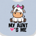 thumbnail image 4 of Inktastic My Aunt Loves Me Girl Cow Girls Baby Bib, 4 of 4