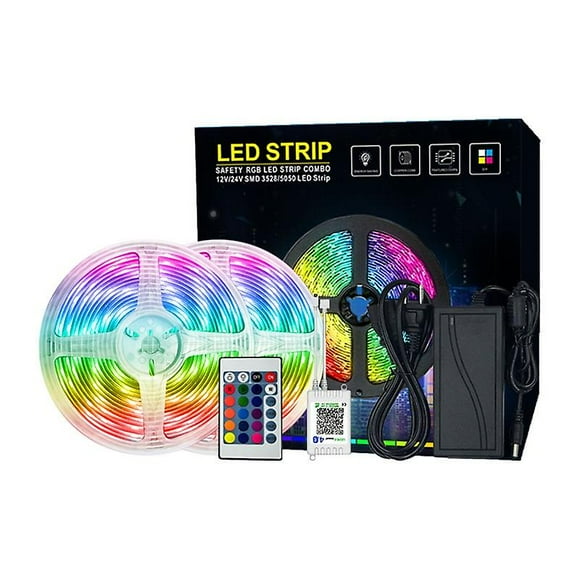 Led Strip, 5050 Rgb Led Strip,controlled By Smartphone App,synchronize With Music Rhythm,led Strip Light Led Ribbon Kit For Dj,christmas,home Disco,ki