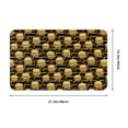 thumbnail image 2 of Bathroom Rugs Non Slip Washable - Cute Hamburger Block Kitchen Mats for Floor, Area Rugs for Entryway Rugs Indoor, Laundry Bathroom Room Door Rug with Rubber Backing 20x31.5in, 2 of 8