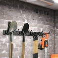 thumbnail image 2 of Costway Utility Tool Organizer Wall Mount Tool Storage Rack 330lbs Capacity with 8 Hooks, 2 of 10
