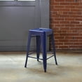 thumbnail image 4 of AmeriHome Loft 24" Metal Bar Stool, Blue, 4 of 4
