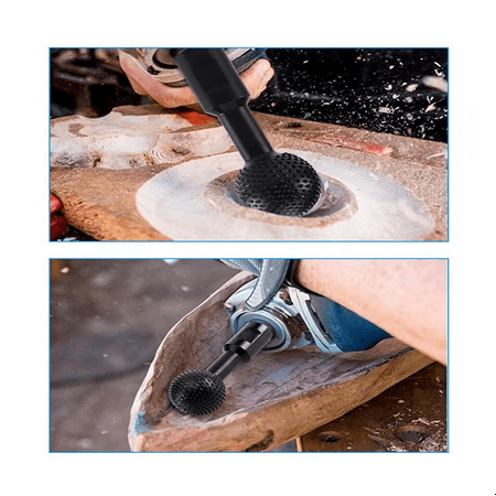 

Iegefirm Ball Gouge Spherical Spindles Shaped Wood Gouge Carving Attachment 115/125 Angle Grinder 25mm Head
