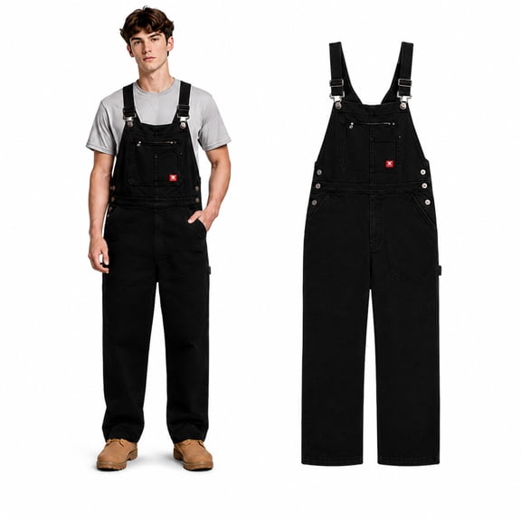 Firestone Mens Overalls - Warm Insulated Bib Overalls for Men, Durable Workwear Bibs, Sizes Run Small