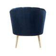thumbnail image 5 of ACME Colla Tufted Accent Chair in Midnight Blue and Gold, 5 of 6