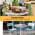 thumbnail image 6 of Elastic Fitted Round Tablecloth, Spring Waterproof Stretch Table Cover for 36"-44" Tables, Truck Botanical Floral Leaf Butterfly Wooden Grain Washable Outdoor Tablecloths for Patio, Picnic, Camping, 6 of 9