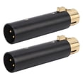 thumbnail image 1 of Adaptador De Audio De 3 Pines, Diseño Modular De Adaptador De Audio Para Cables De Audio De Guitarra Para Cables Mezcladores Ccdes Negro, 1 of 8