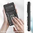 thumbnail image 3 of LeYi for Google Pixel 7A Case with  2 Pack Screen Protector, 360° Magnetic Ring Holder Kickst, Black, 3 of 8