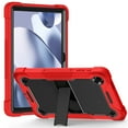 thumbnail image 3 of For TMobile Revvl Tab 2 Tough Tablet Strong Kickstand Hybrid Case Cover - Red, 3 of 4