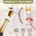 thumbnail image 5 of ACDANC 4Pcs Champagne Flutes Plastic Purple 5 oz Champagne Glasses Cocktail Cups for New Year Party Gathering, 5 of 7